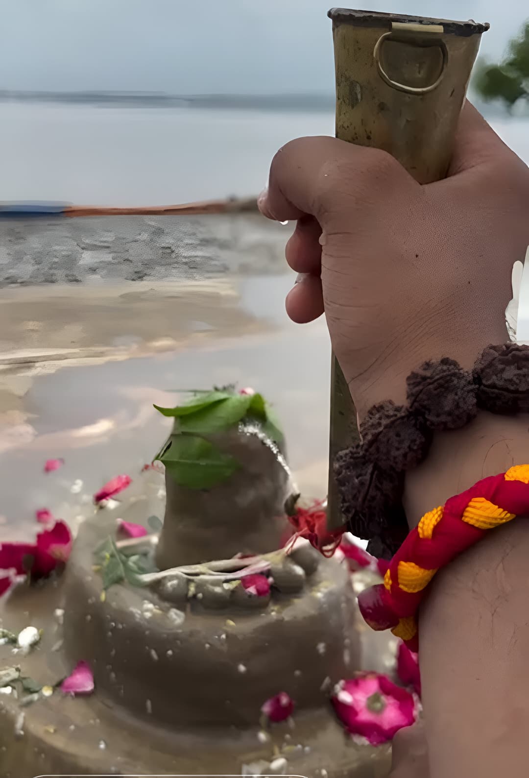 Rudrabhishek at Triveni Sangam