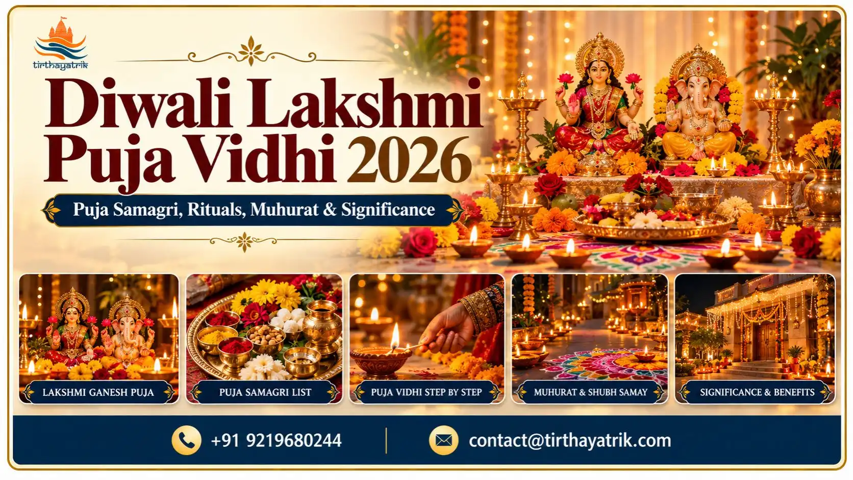Diwali Lakshmi Puja Vidhi 2026: Samagri & Rituals